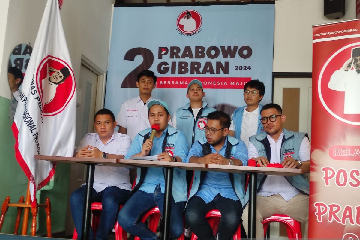 Relawan Prabowo ajak kibarkan bendera merah putih demi pemilu damai 