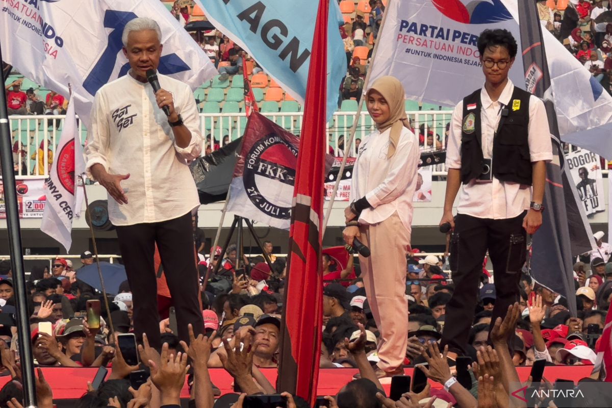 Ganjar terharu dan merinding saat kampanye akbar di Bogor