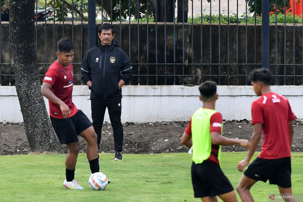 Latihan perdana timnas Indonesia U-20 masih belum lengkap