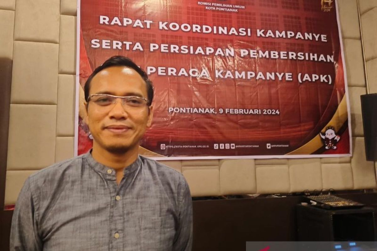 KPU Pontianak pastikan di masa tenang bebas alat peraga kampanye