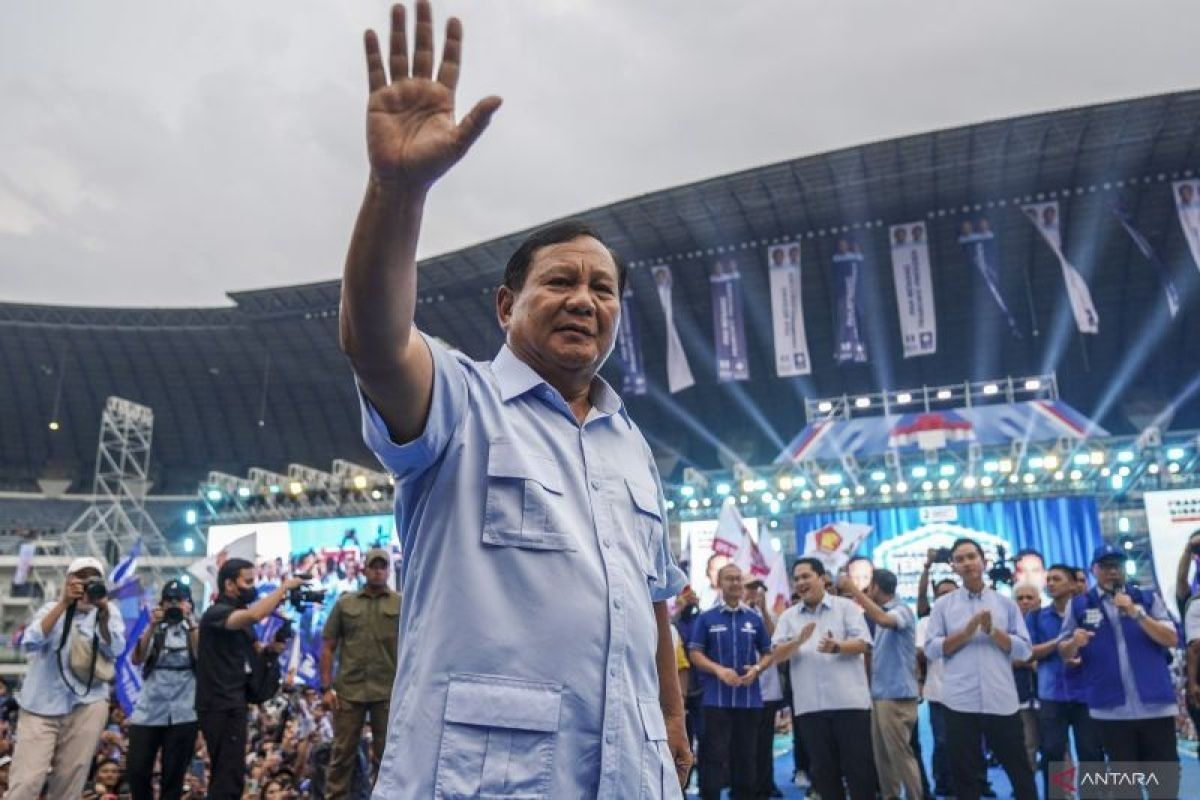Prabowo-Gibran menghadiri penetapan pemenang Pilpres 2024 di KPU RI