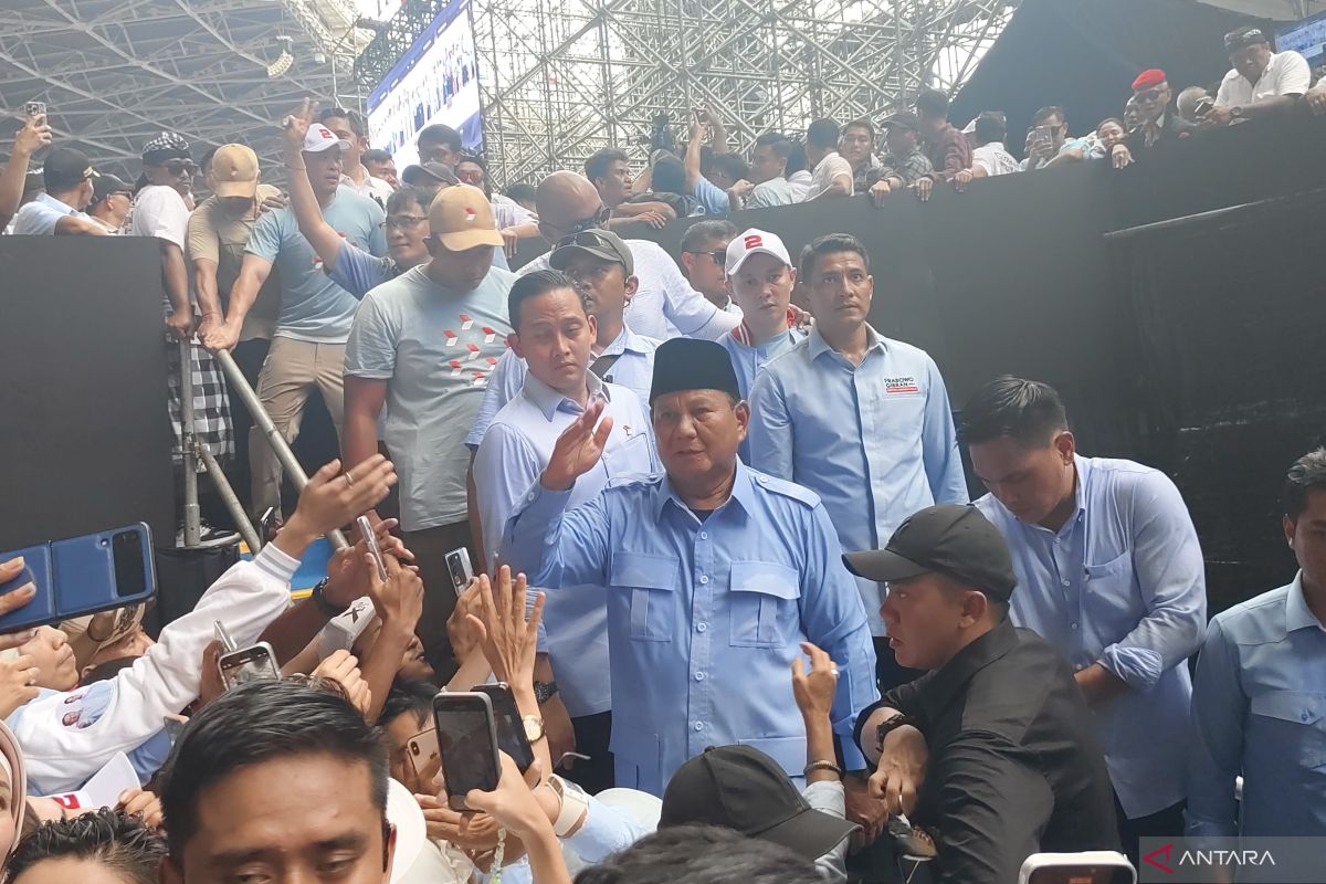 Prabowo bertekad menjaga kekayaan Indonesia untuk rakyat saat kampanye akbar