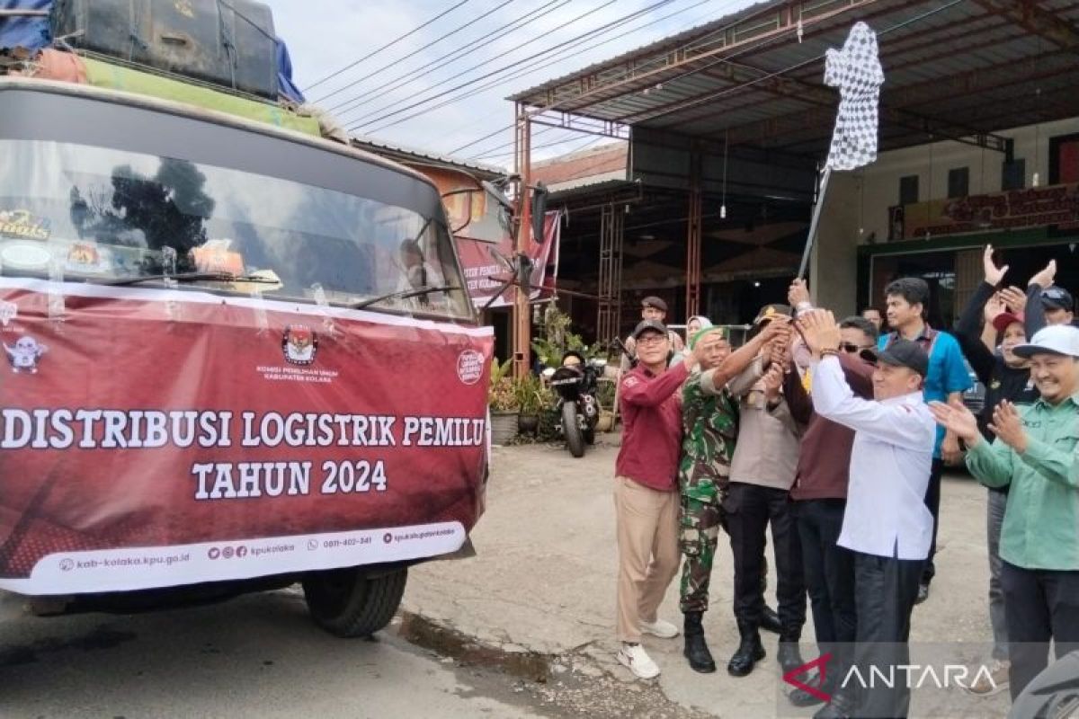 KPU Kolaka mulai distribusi logistik Pemilu ke daerah 3T