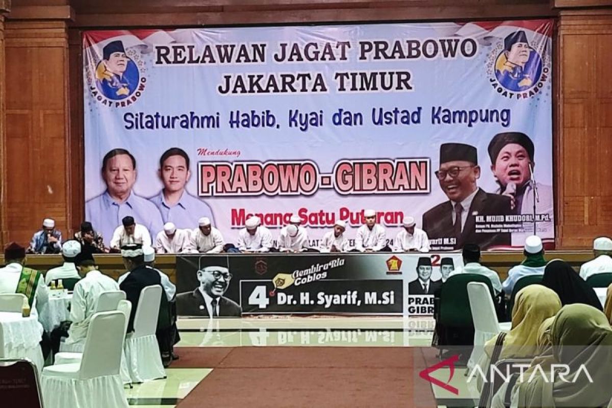 Ratusan kiai dan ustaz gelar doa menangkan Prabowo-Gibran