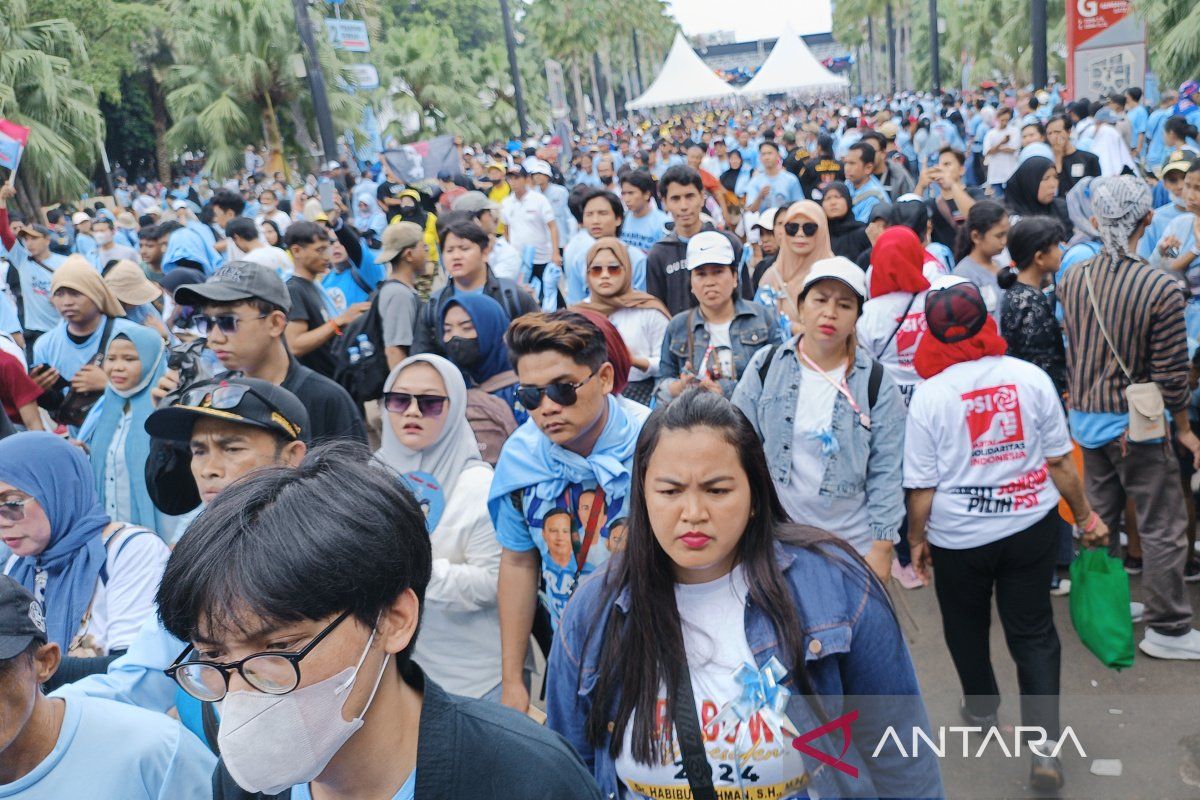 Massa yang hadiri kampanye di GBK melampaui kuota