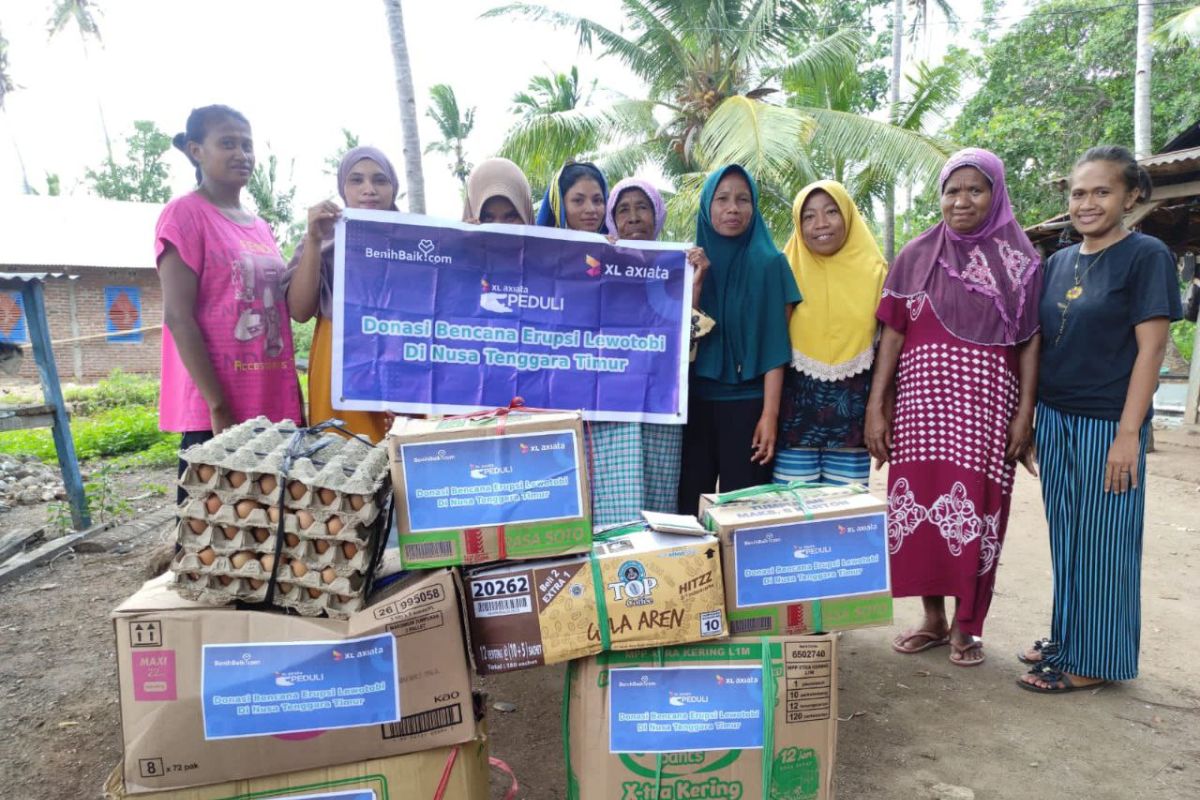 XL Axiata salurkan bantuan untuk warga terdampak erupsi Gunung Lewotobi NTT