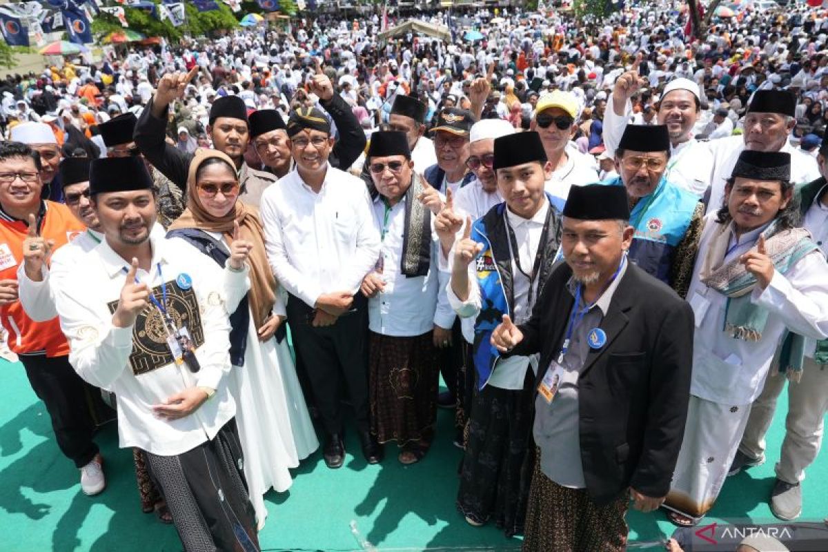 Ratusan ulama hingga tokoh Jawa Mataraman deklarasikan dukungan ke AMIN