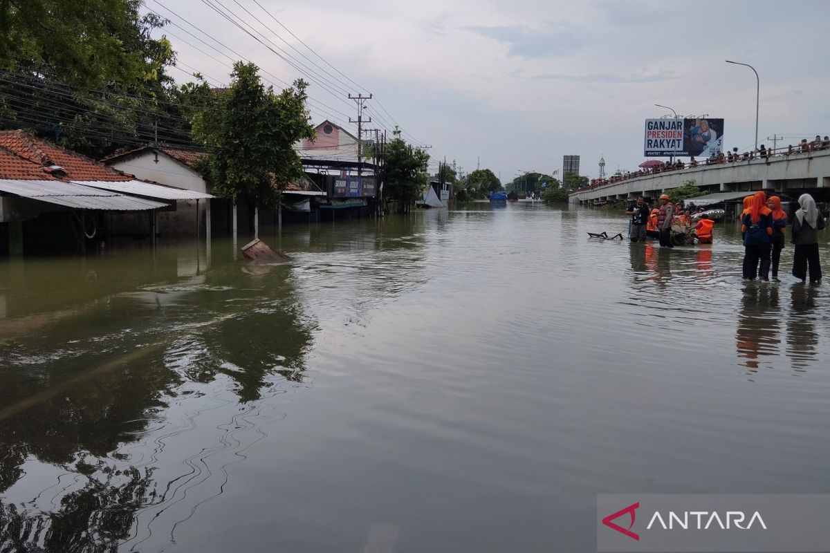Banjir di Kabupaten Demak mulai  surut
