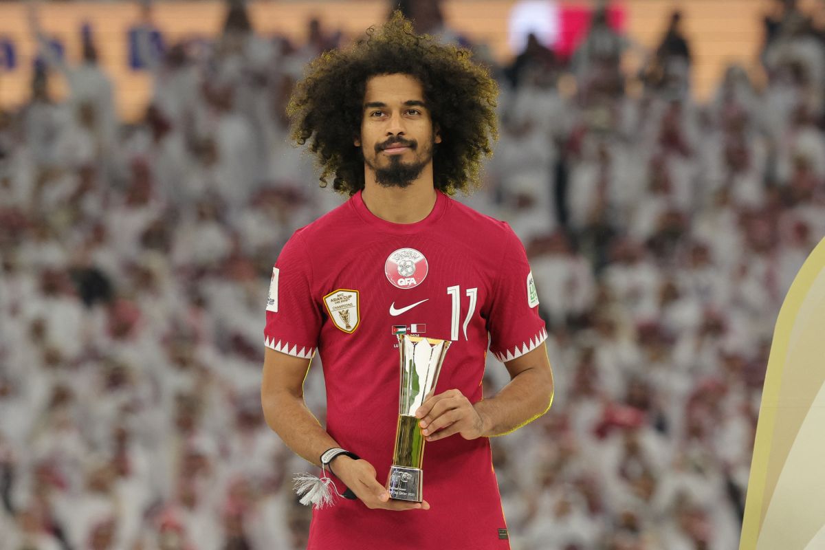 Penyerang timnas Qatar Akram Afif sabet gelar pemain terbaik Piala Asia 2023