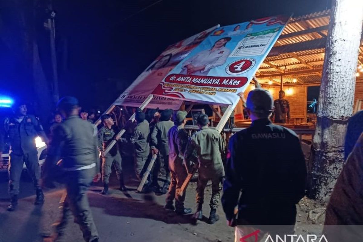 Bawaslu koordinasi TNI/Polri dan Satpol PP bersihkan APK