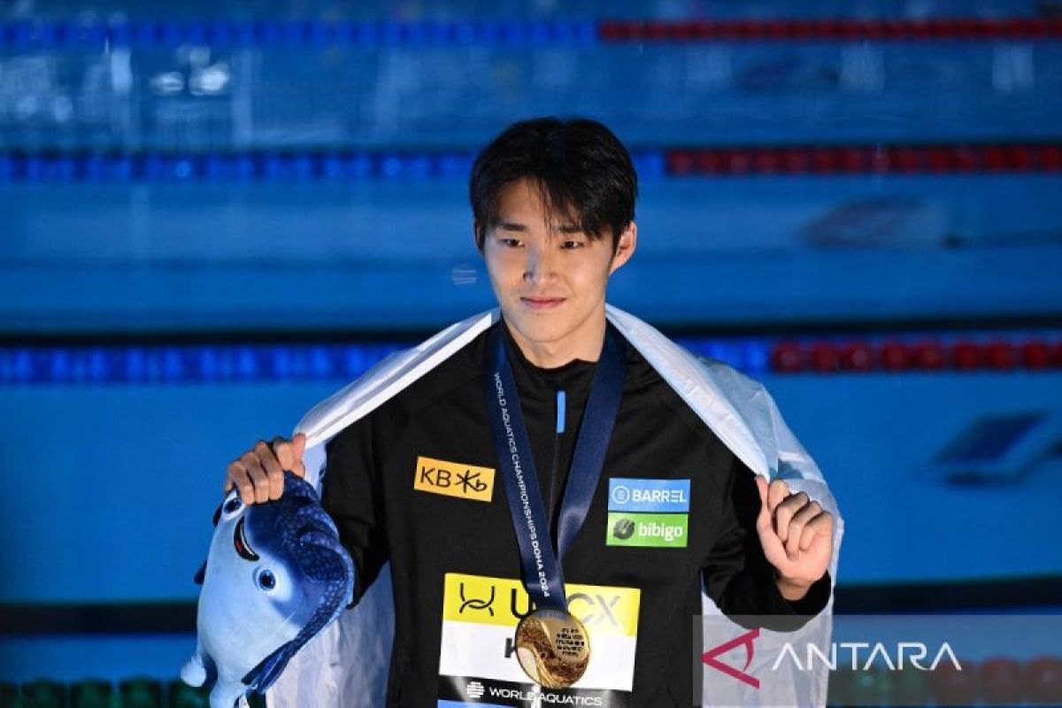 Kim Woo-min sabet gelar juara dunia renang gaya bebas 400m putra