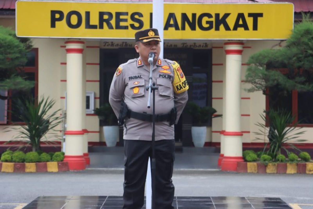 Kapolres Langkat geser 440 personel pengamanan TPS Pemilu