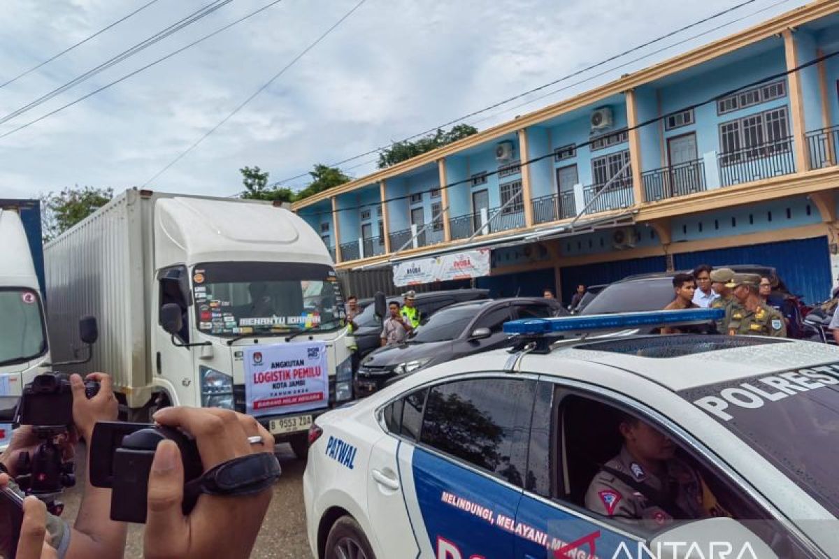 KPU Kota Jambi mulai distribusikan logistik pemilu ke 1.903 TPS