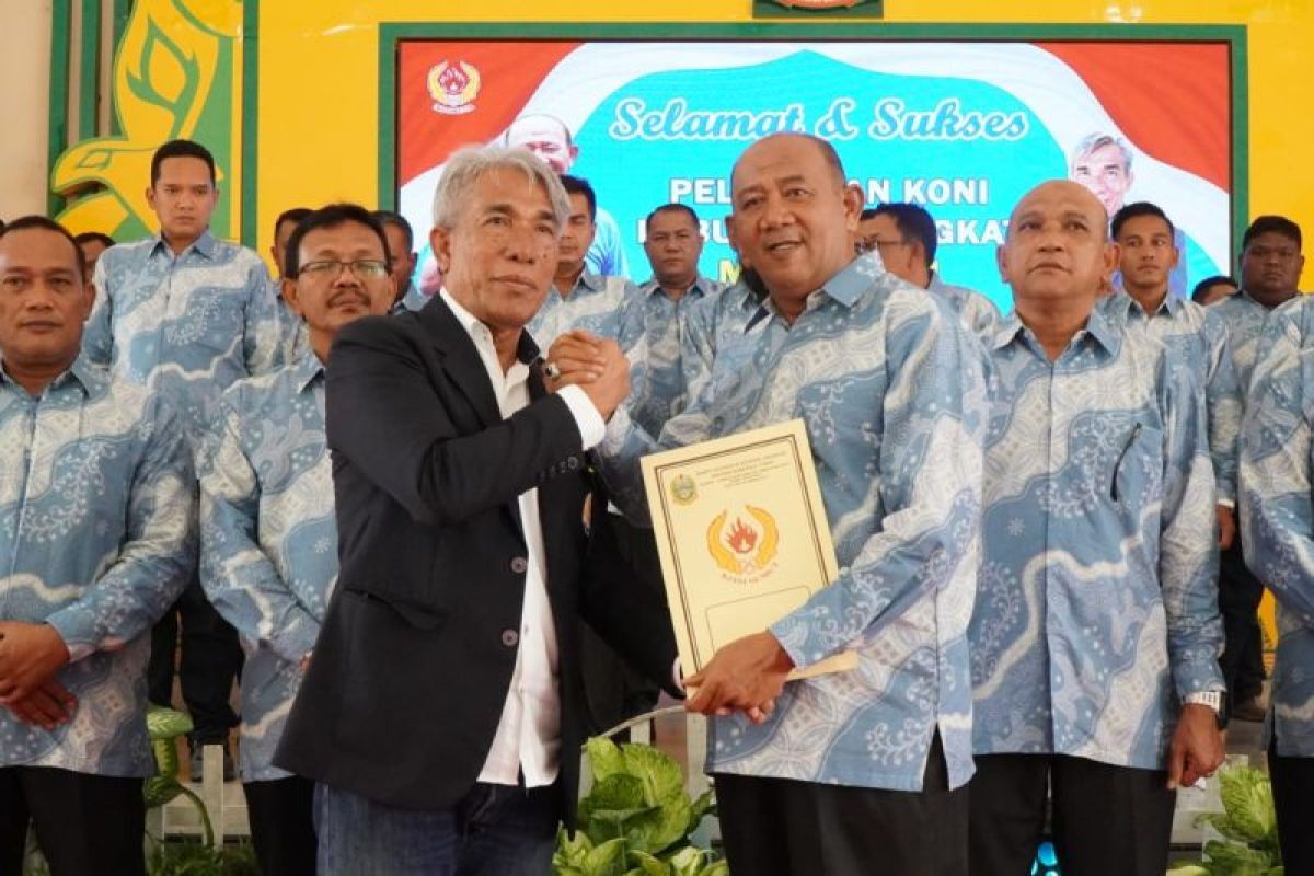 Plt Bupati dilantik sebagai ketua KONI Langkat