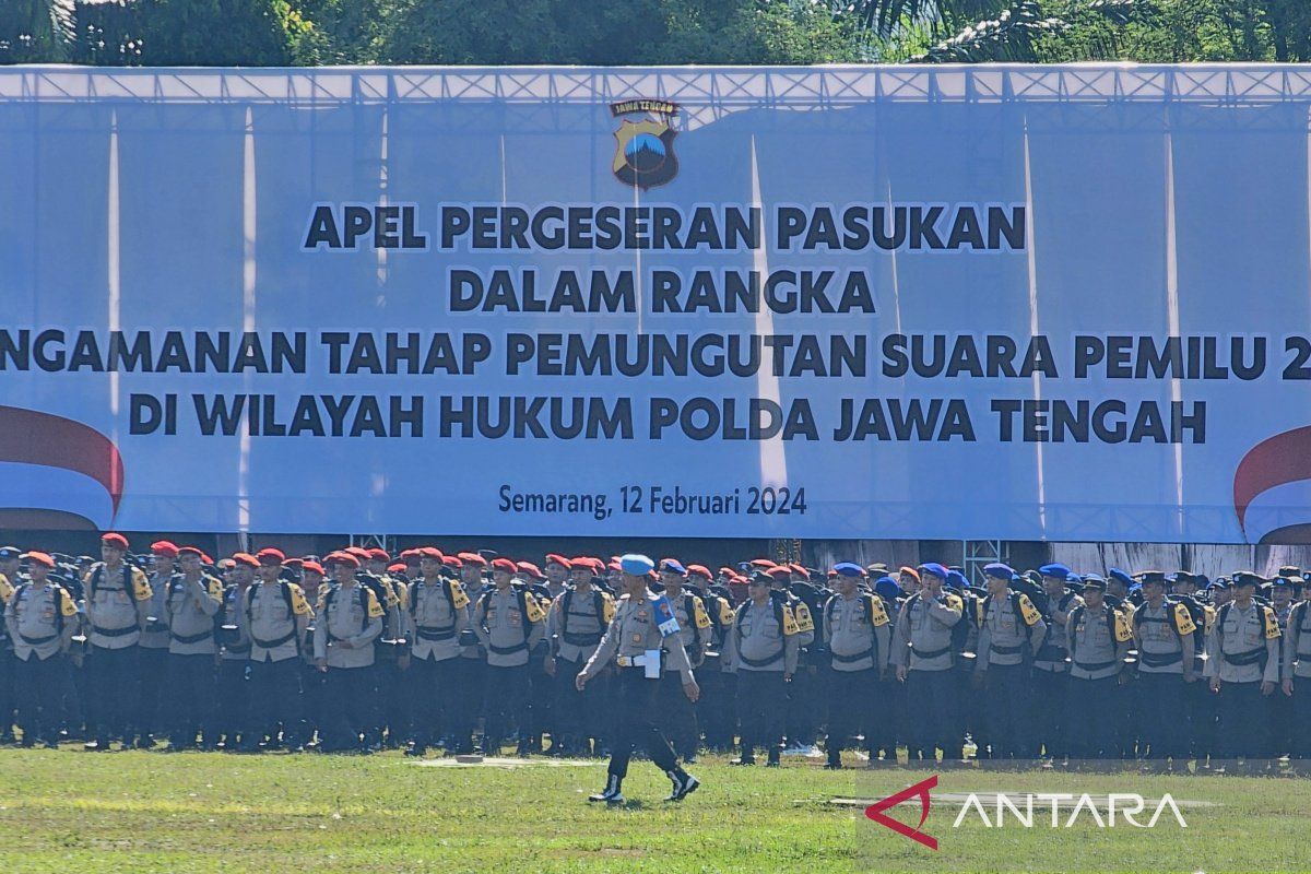 19.379 personel TNI/Polri mulai digeser ke  TPS se-Jateng