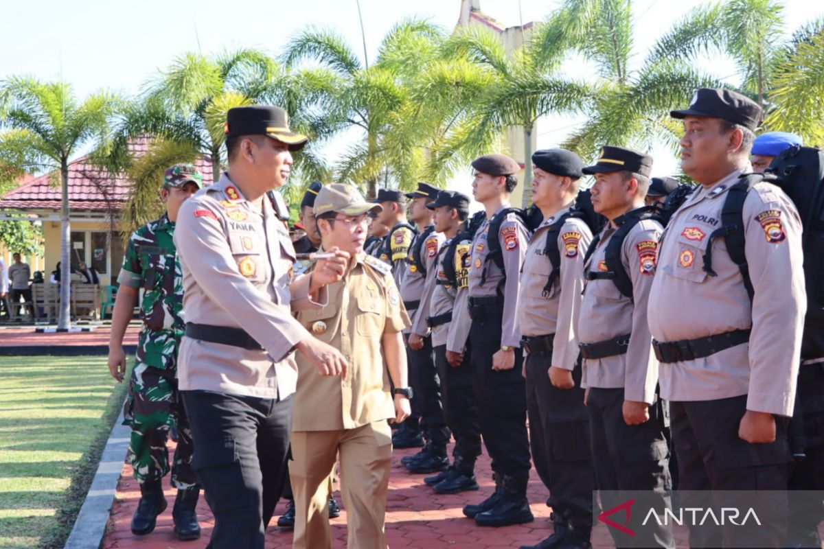 Polres Mukomukosiagakan 166 personel amankan 585 TPS pada Pemilu 2024