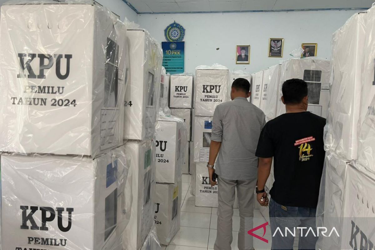 KPU Rejang Lebong distribusikan logistik Pemilu ke 156 desa-kelurahan