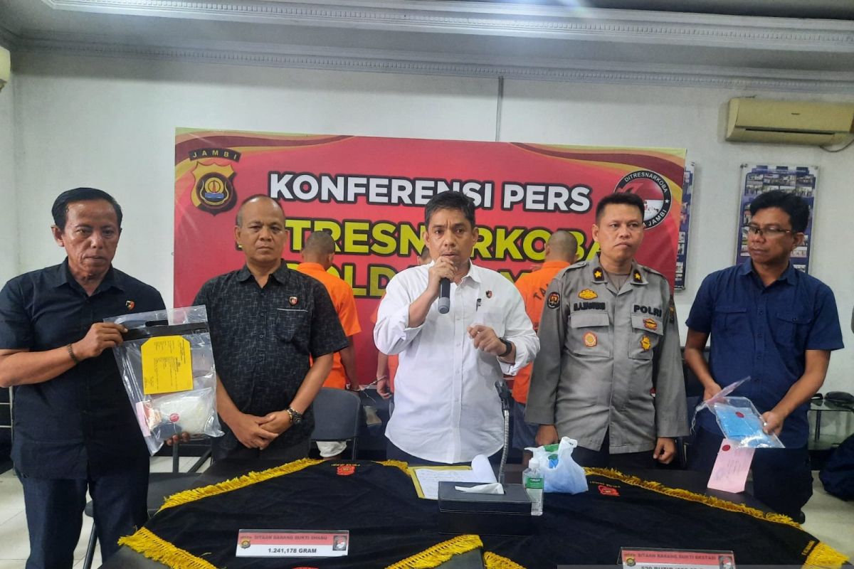 Polda Jambi sita 1,2 kilogram sabu senilai Rp1,6 miliar