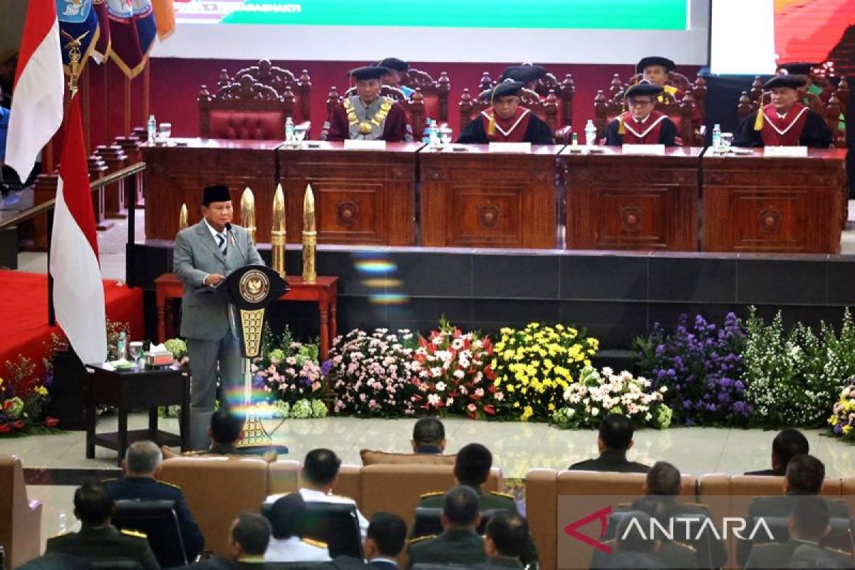 Prabowo bangga Unhan pertama kalinya wisuda sarjana kedokteran militer