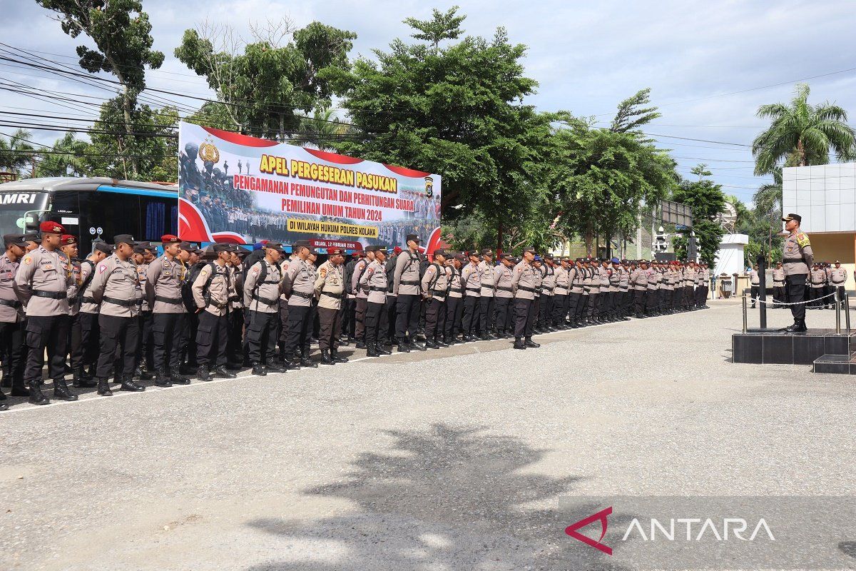 Polres Kolaka siagakan 344 personil Pengamanan TPS Pemilu 2024