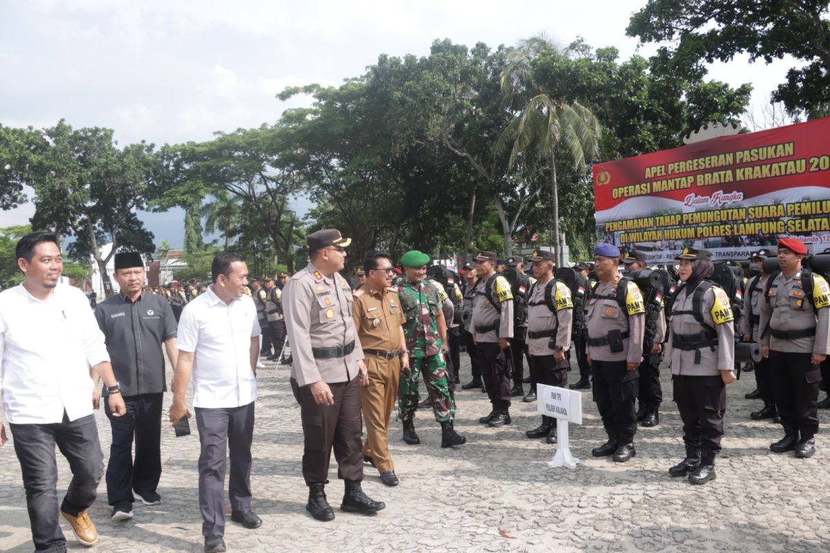 Amankan TPS, Polres Lampung Selatan terjunkan 865 personel