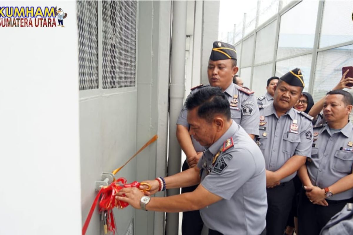 Kakanwil Kemenkumham Sumut resmikan blok huniaan Lapas Binjai