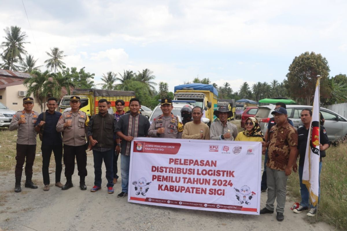 KPU Sigi tuntaskan distribusi logistik Pemilu ke 15 kecamatan