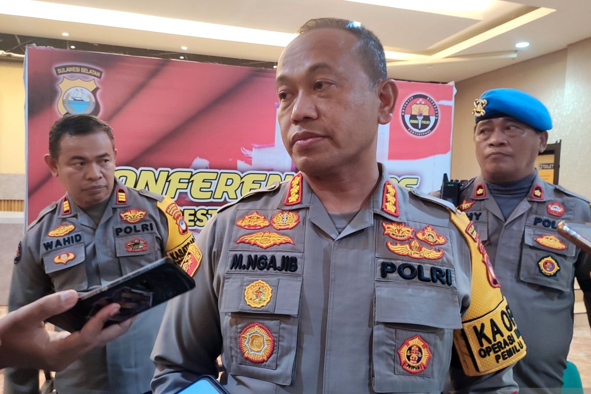 Polrestabes Makassar turunkan 1.777 personel jaga keamanan TPS pemilu