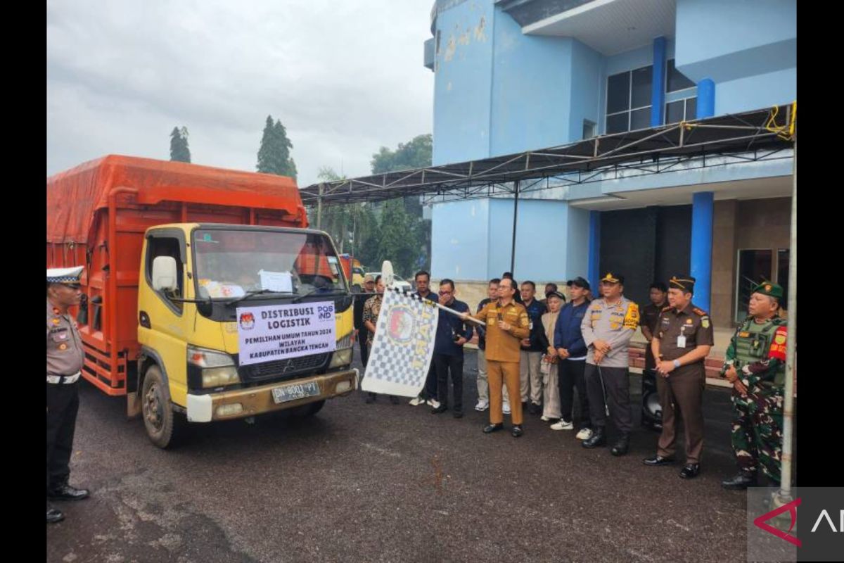 KPU Bangka Tengah distribusikan logistik pemilu untuk 63 desa