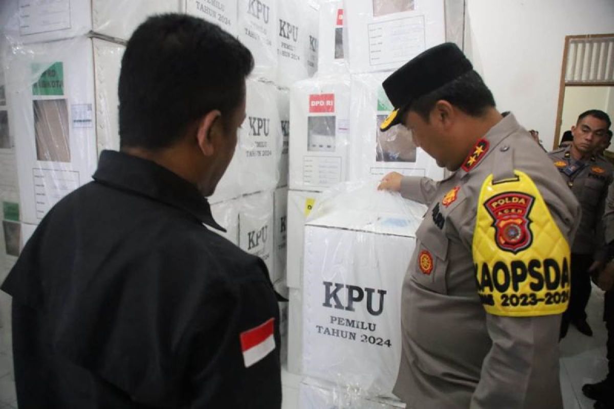 Kapolda Aceh cek kesiapan pengamanan pemilu di Pidie