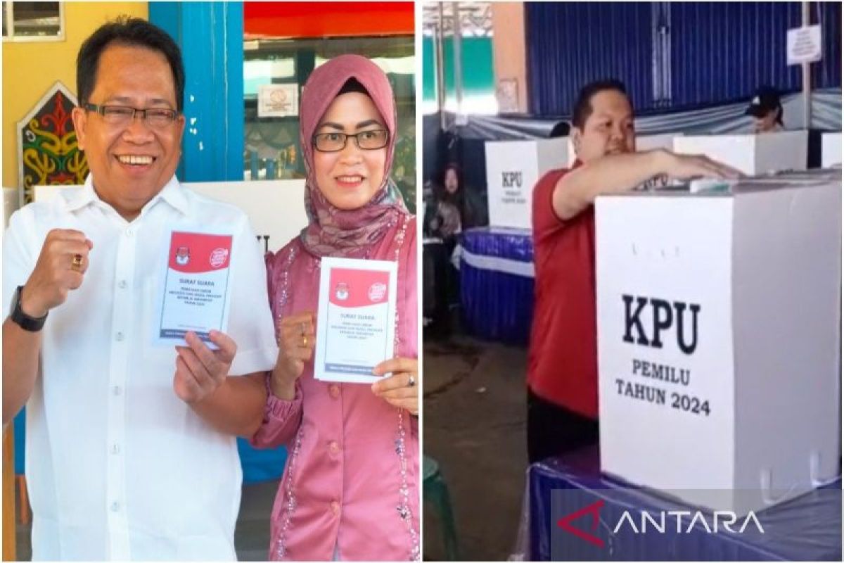 Pj Bupati hingga Waket DPRD Kapuas gunakan hak pilih pada Pemilu 2024