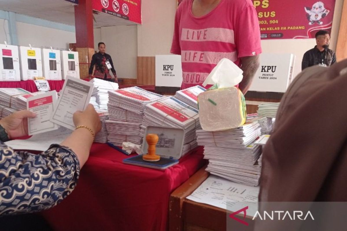 Ratusan narapidana Lapas Padang antusiasme salurkan hak pilih