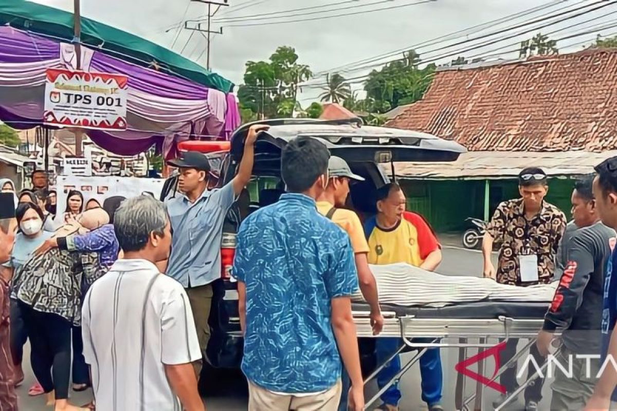 Seorang lansia di OKU Sumsel meninggal dunia saat mencoblos di TPS