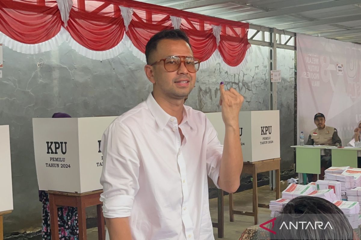 Artis Raffi Ahmad suarakan Pemilu damai