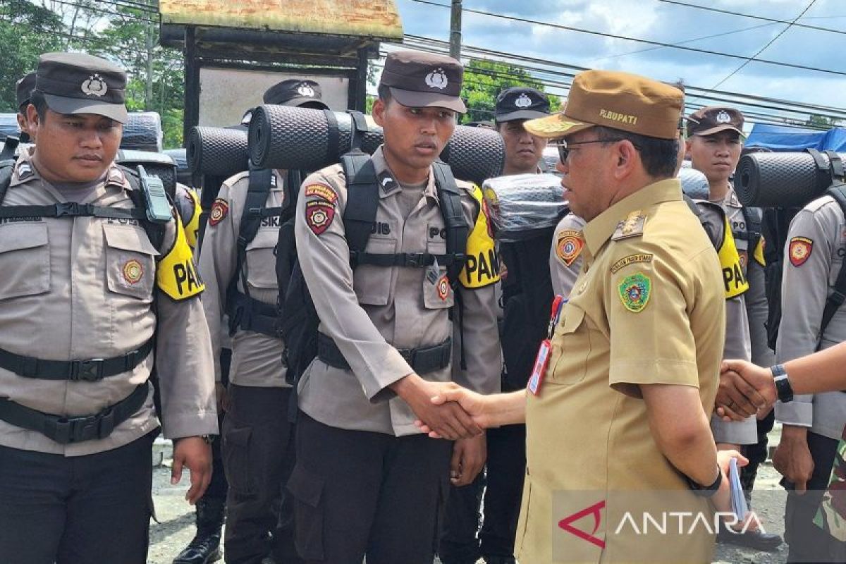 Polsek Sepaku lepas 66 personel untuk jaga pemilu di IKN