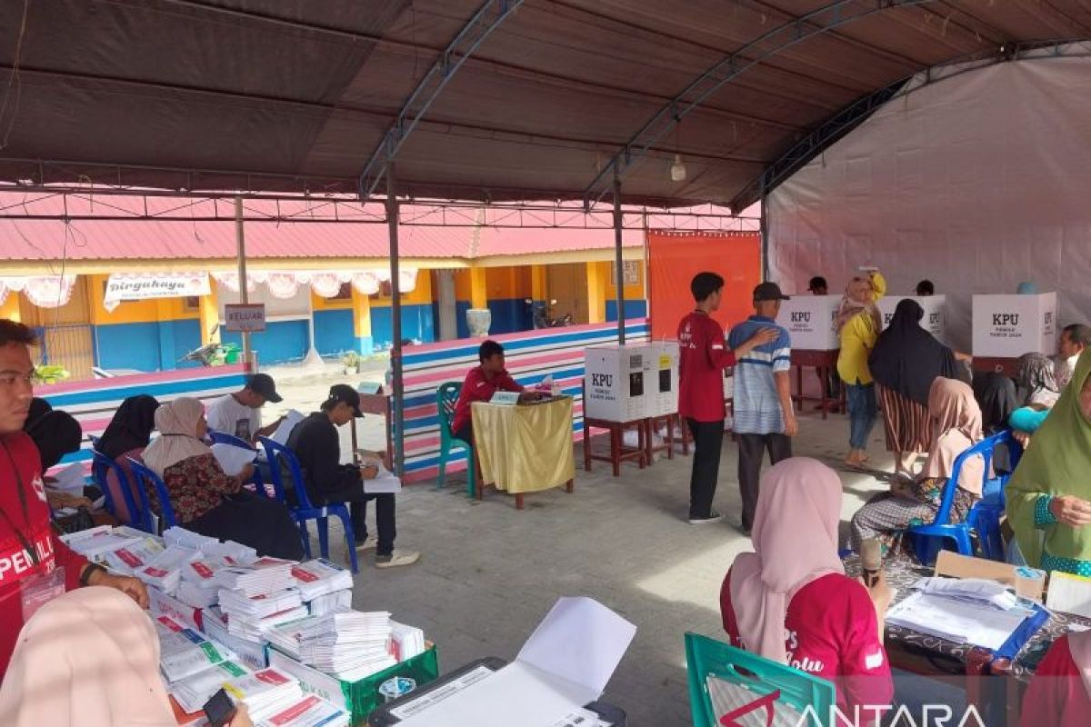 Warga di Kabupaten Sigi antusias salurkan hak pilih di TPS