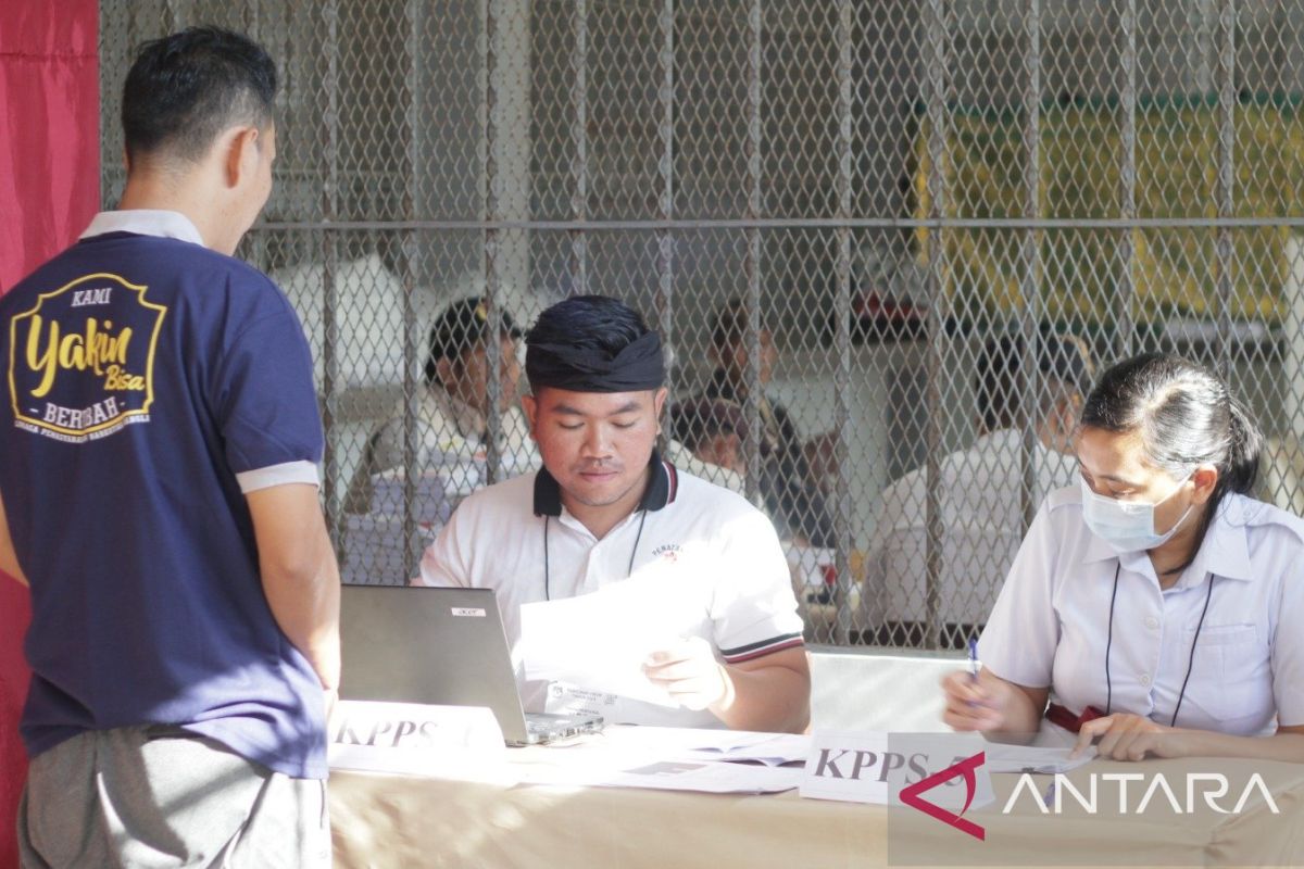 Kemenkumham Bali sebut pemungutan suara di lapas tanpa kendala