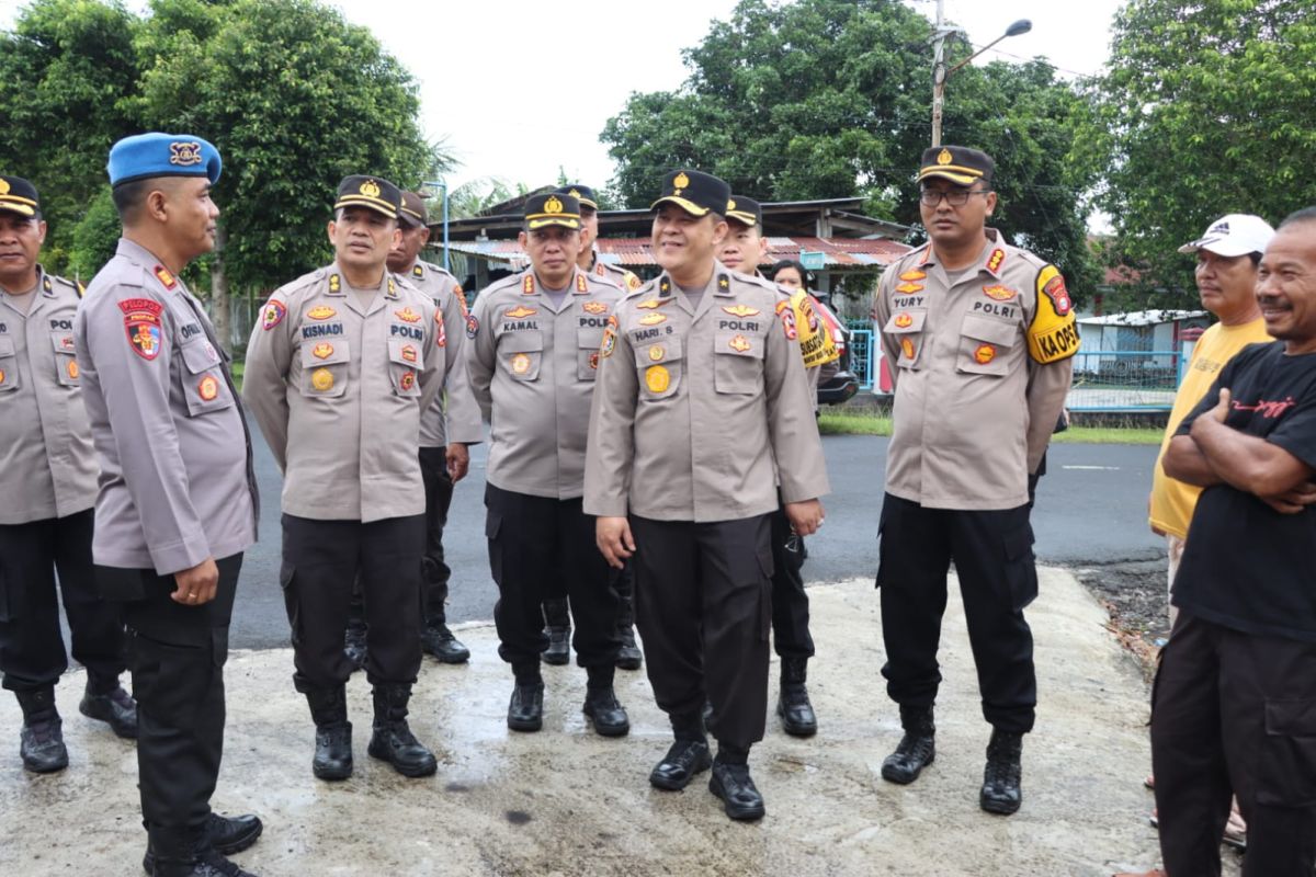 Pastikan situasi aman, Kapolresta Tidore gelar patroli pengecekan TPS