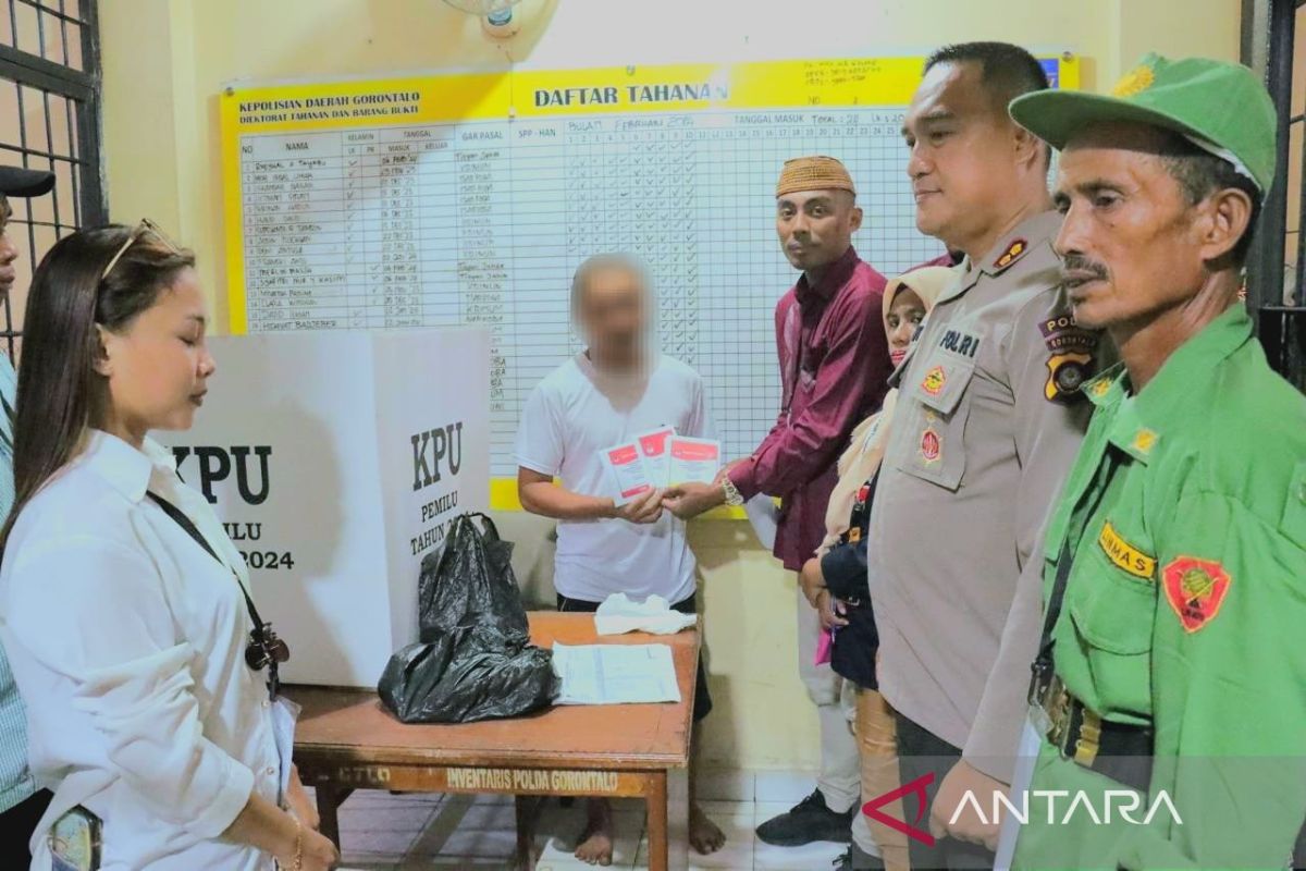 Sebanyak 23 tahanan di Rutan Polda Gorontalo gunakan hak pilih
