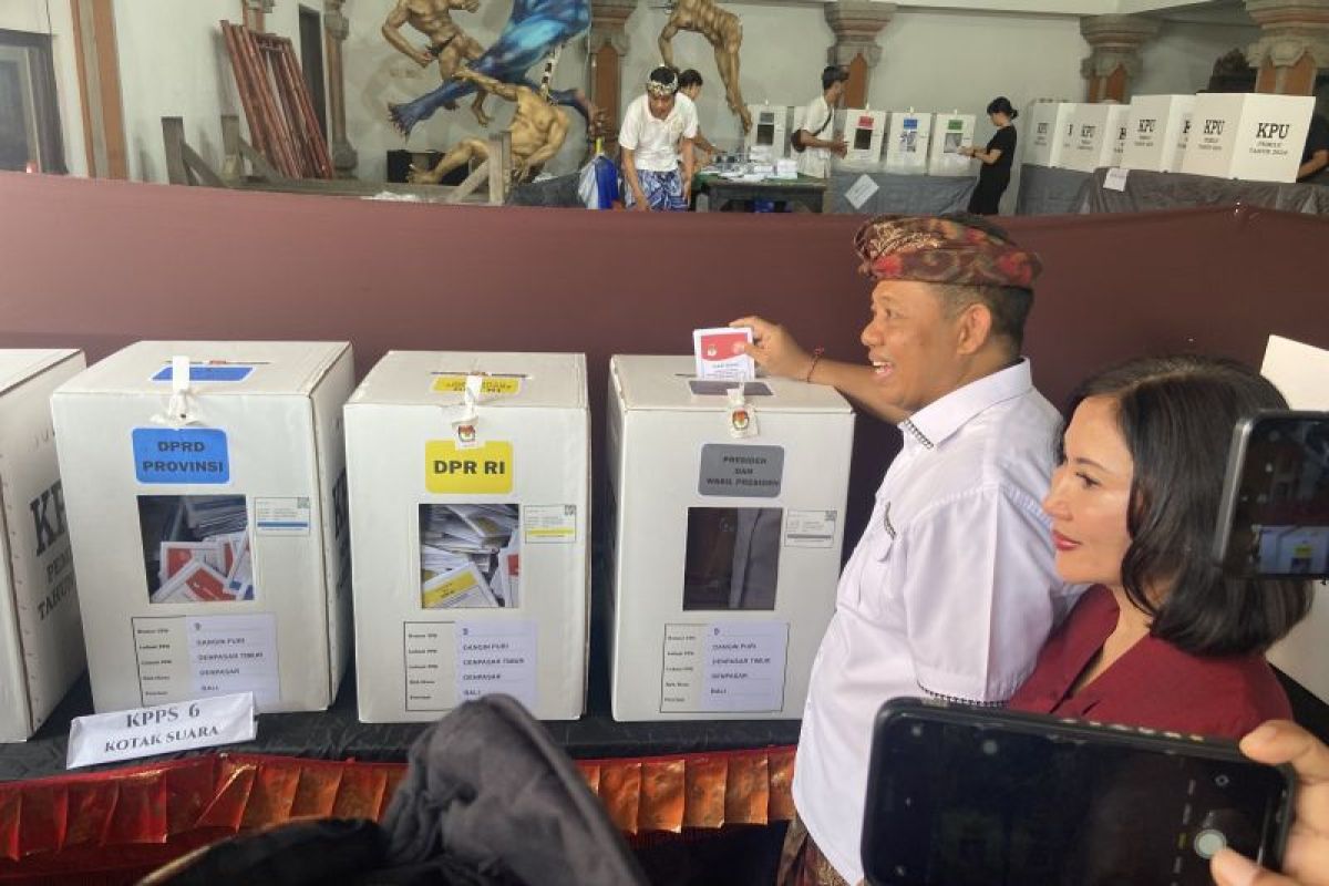 Prabowo-Gibran raih suara lebih dari 50 persen di TPS Gubernur Bali