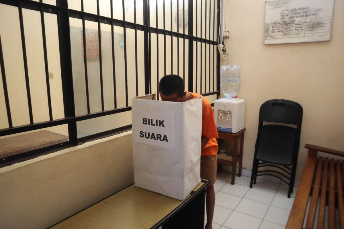 Polres Bantul memfasilitasi 42 tahanan Rutan salurkan hak pilih Pemilu