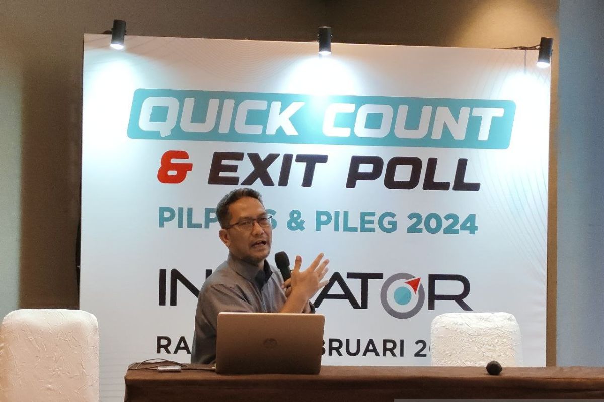 Pilpres 2024 - Prabowo-Gibran Pimpin hasil "Exit poll" Indikator Politik
