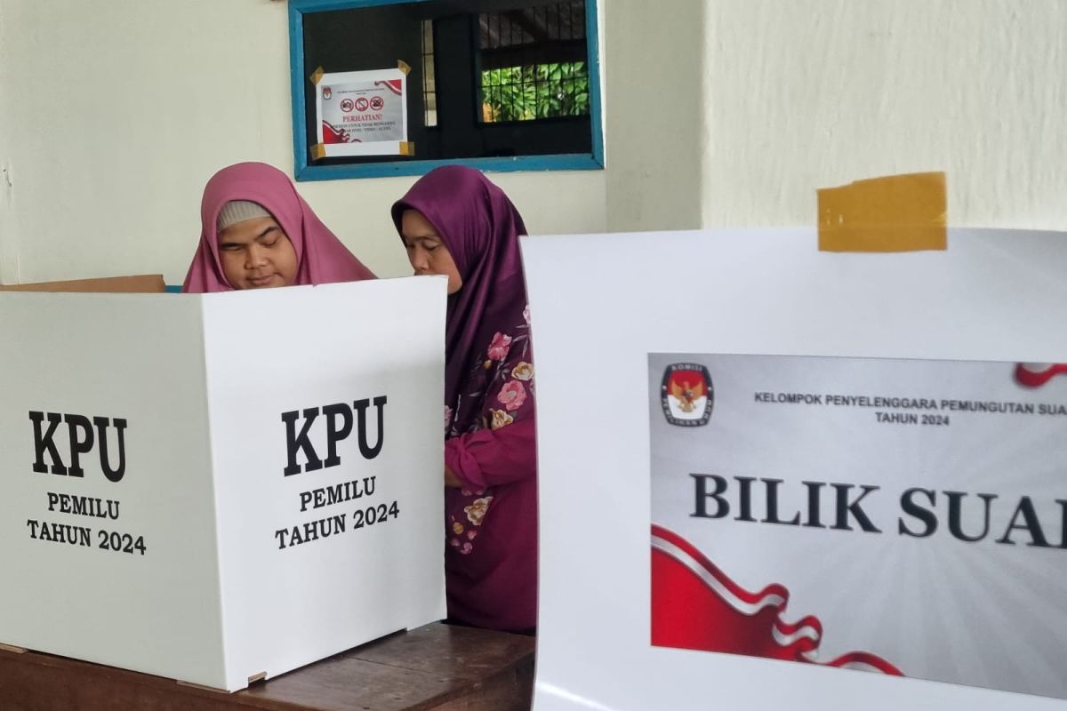 Tunanetra Palembang antusias gunakan hak pilih di Pemilu 2024