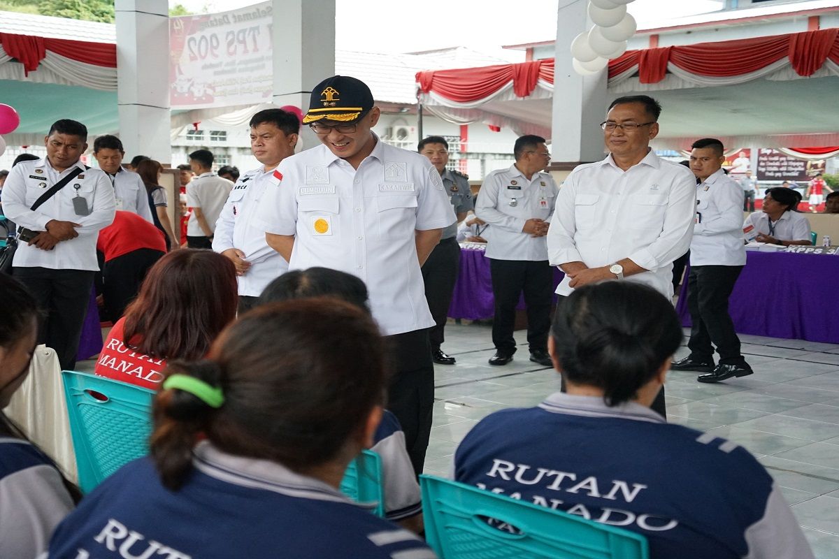Pelaksanaan Pemilu di Lapas dan Rutan Sulut berlangsung aman