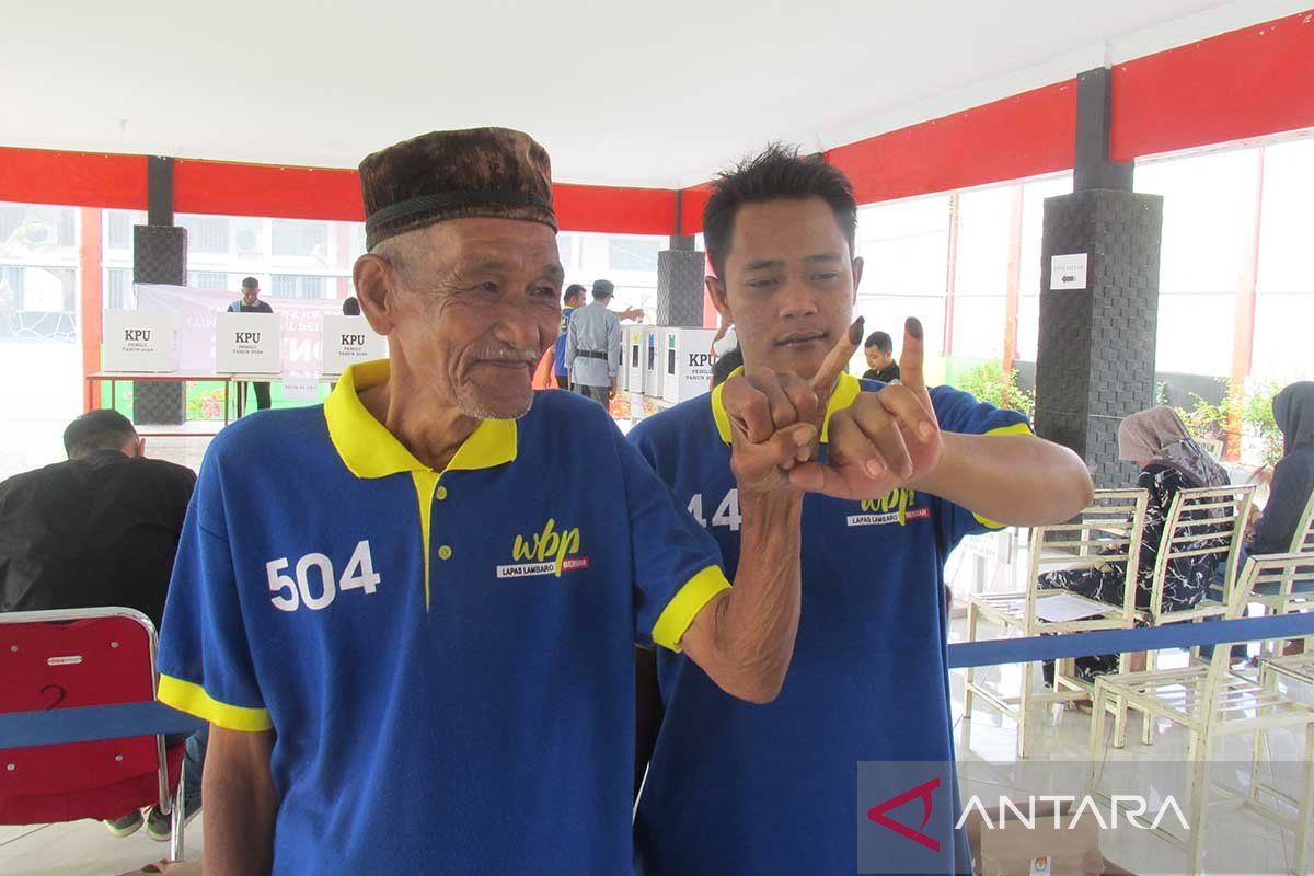 Warga binaan Lapas Banda Aceh antusias ikut Pemilu