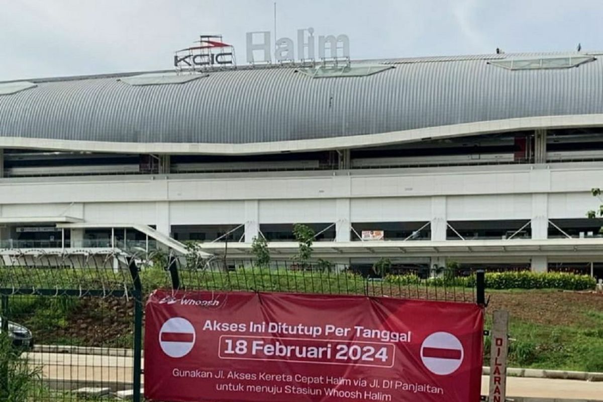 KCIC: Akses tol ke Stasiun Halim ditutup permanen demi keselamatan dan keamanan pengguna jalan