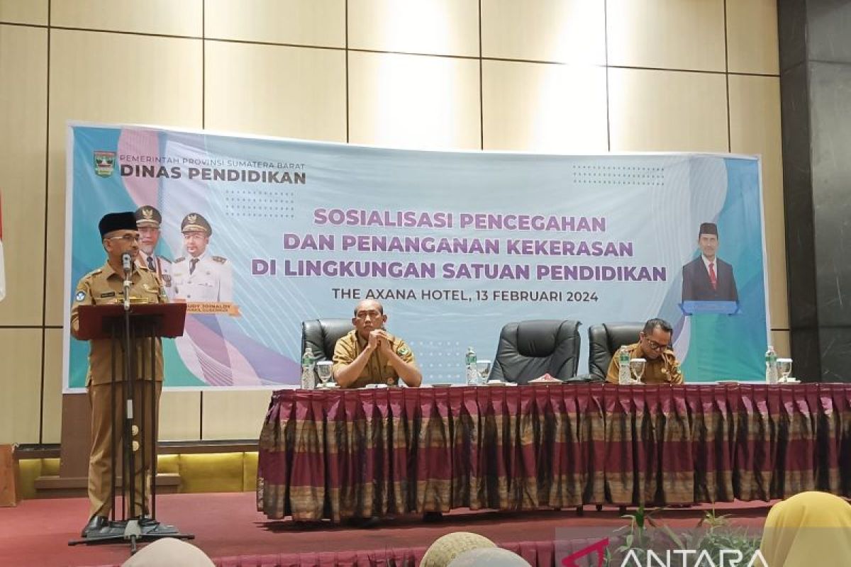 Disdik Sumbar bentuk Satgas Pencegahan Kekerasan di sekolah