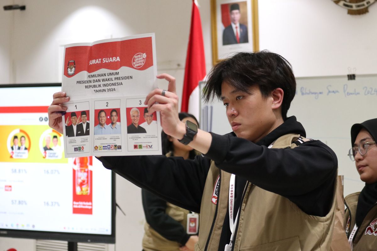 Capres Prabowo-Gibran menang di TPS Beijing