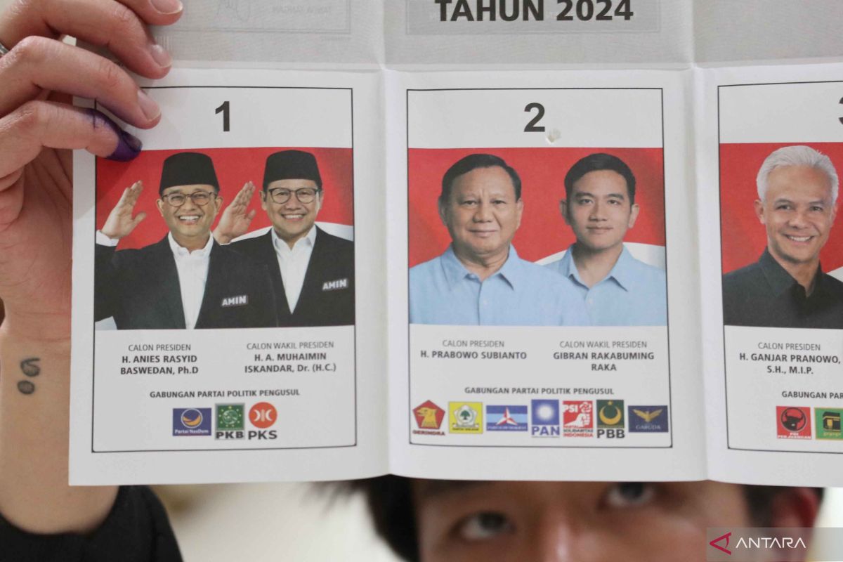 Hasil real count KPU: Prabowo-Gibran masih unggul sementara
