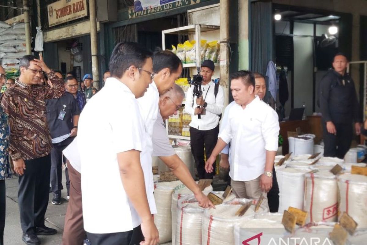 Rice at Cipinang Market abundant and ready for distribution: Jokowi